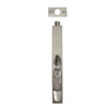 Flush Bolt H152mm x W20mm in Brushed Nickel