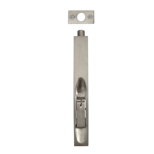 Flush Bolt H152mm x W20mm in Brushed Nickel