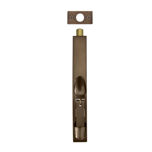 Flush Bolt H152mm x W20mm in Matt Antique Bronze