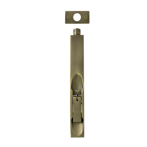 Flush Bolt H152mm x W20mm in Roman Brass