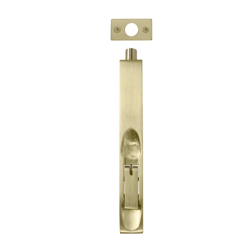 Flush Bolt H152mm x W20mm in Satin Brass Unlaquered