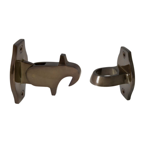 Windsor auto door holder mounted on a vehicle door, showcasing its secure locking mechanism for vehicle door stability.