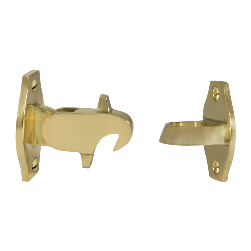 Auto Door Holder in Polished Brass