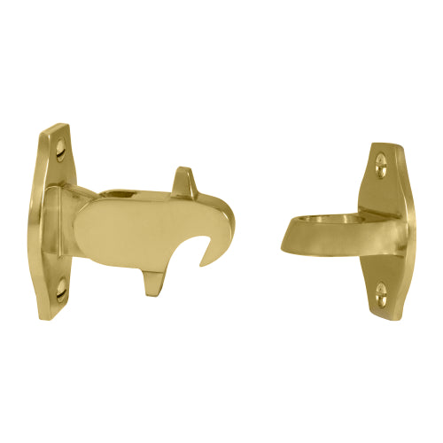 Auto Door Holder in Polished Brass Unlacquered