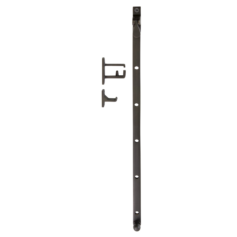 Casement Stay 350mm in Dark Roman Brass