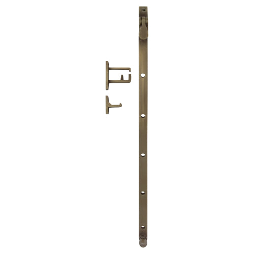 Casement Stay 350mm in Roman Brass