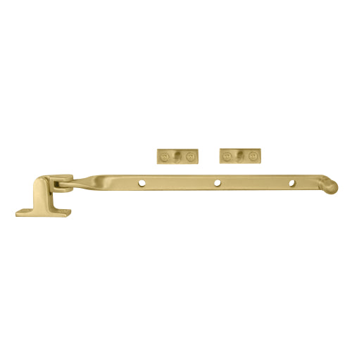 Fanlight Stay 250mm in Matt Satin Brass