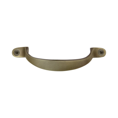 Offset Pull Handle 100mm in Roman Brass
