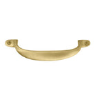 Offset Pull Handle 125mm in Matt Satin Brass