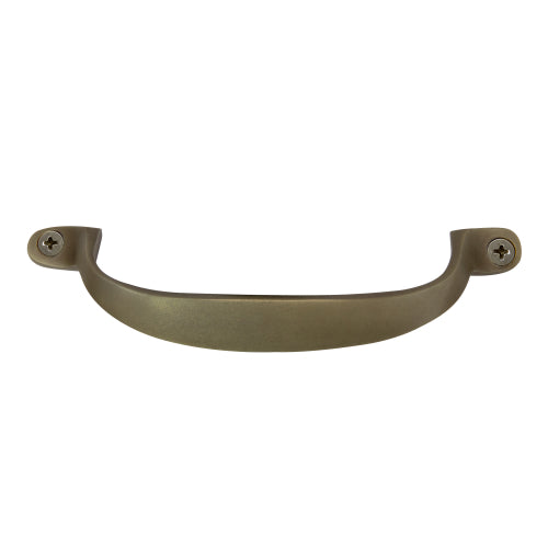 Offset Pull Handle 125mm in Roman Brass