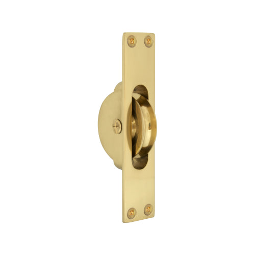 Sash Pulley in Polished Brass