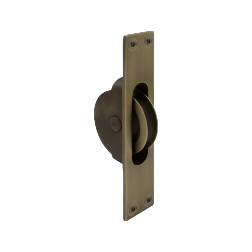 Sash Pulley in Roman Brass