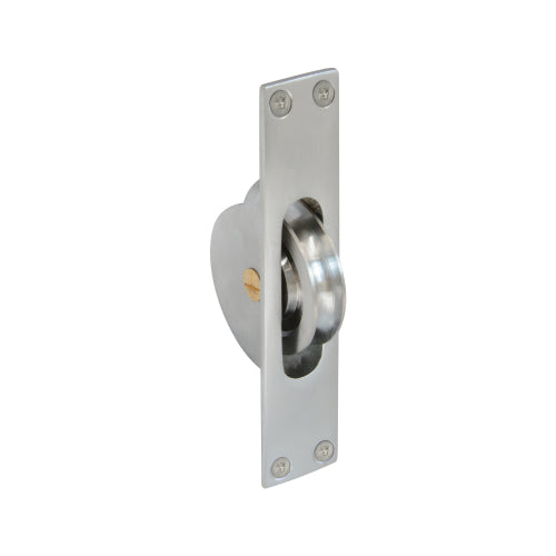 Sash Pulley in Satin Chrome