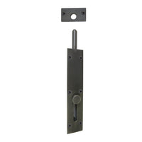 Windsor reverse barrel bolt installed on wooden door for secure closure and added privacy.