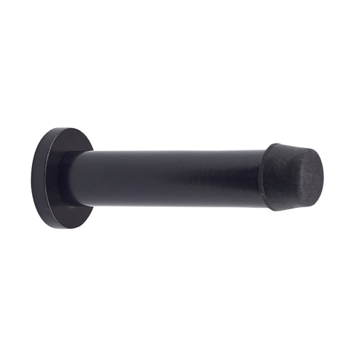 85mm Doorstop Concealed Skirting Fix in Matt Black