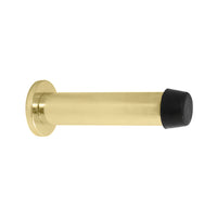 85mm Doorstop Concealed Skirting Fix in Polished Brass