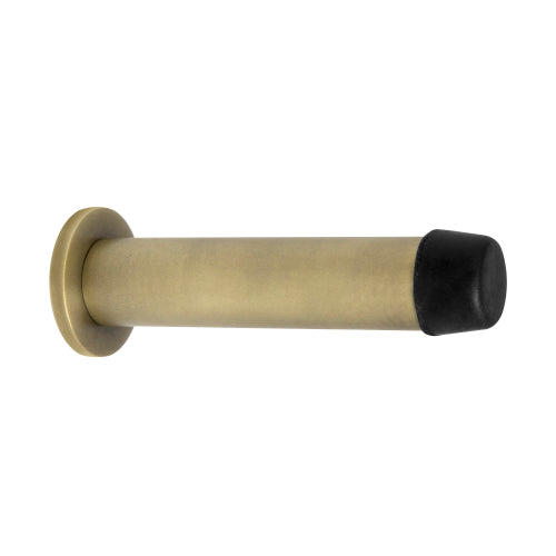 85mm Doorstop Concealed Skirting Fix in Roman Brass