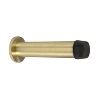 85mm Door Stop Concealed Skirting Fix in Satin Brass Unlaquered