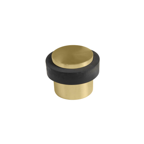 38mm Doorstop Floor Mount - 1 Piece in Matt Satin Brass