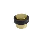38mm Doorstop Floor Mount - 1 Piece in Polished Brass