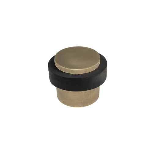 38mm Doorstop Floor Mount - 1 Piece in Roman Brass