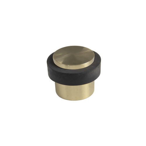 38mm Doorstop Floor Mount - 1 Piece in Satin Brass Unlaquered
