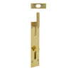 Necked Outward Reverse Bolt in Polished Brass