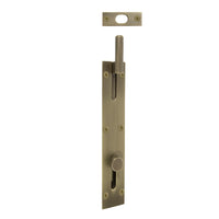 Necked Outward Reverse Bolt in Roman Brass