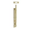 Necked Outward Reverse Bolt in Satin Brass Unlaquered