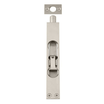 Heavy Duty Flushbolt H150mm x W25mm in Brushed Nickel