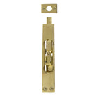 Heavy Duty Flushbolt H150mm x W25mm in Polished Brass Unlacquered