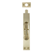 Heavy Duty Flushbolt H150mm x W25mm in Satin Brass Unlaquered