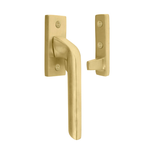 Vulcan Window Fastener in Matt Satin Brass