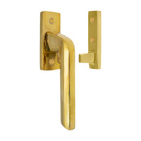 Vulcan Window Fastener in Polished Brass Unlacquered