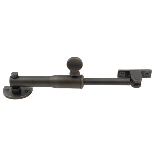 Windsor Round Restrictor Stay, a brass bathroom fixture with a sleek round design for shower or bath safety.