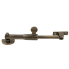 Windsor Restrictor Stay - Round, a silver metal window restrictor for safety and security, shown in the product image