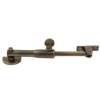 Windsor Restrictor Stay - Round, a silver metal window restrictor for safety and security, shown in the product image