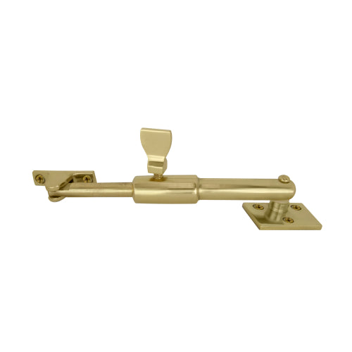 Restrictor Stay - Square in Polished Brass