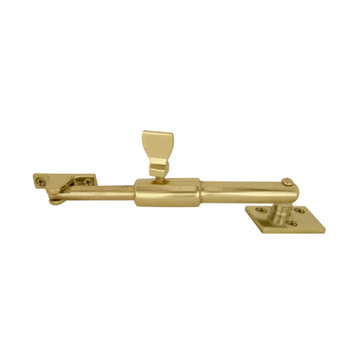 Restrictor Stay - Square in Polished Brass Unlacquered