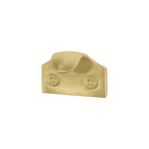 Sash Lift - Hook 39x12mm o/a - 23mm pj in Matt Satin Brass