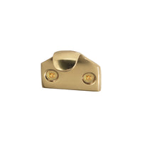 Sash Lift - Hook 39x12mm o/a - 23mm pj in Polished Brass