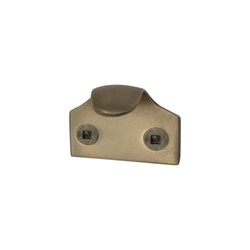 Sash Lift - Hook 39x12mm o/a - 23mm pj in Roman Brass