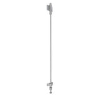 Solid Brass Spring Catch 450mm in Satin Chrome