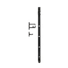 Black Windsor Casement Stay 300mm showing a sturdy metal window stay with adjustable arm for secure window closure.