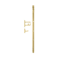 Windsor Casement Stay 300mm in matte black, showing the metal window latch with detailed design and mounting hardware.