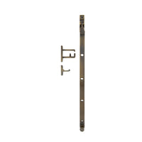 Windsor Casement Stay 300mm in orange, metal window hardware with adjustable arm for secure window closure.