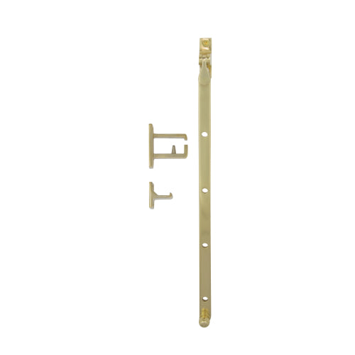 Casement Stay 300mm in Polished Brass