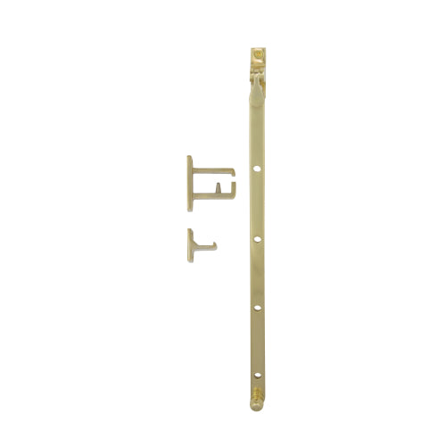 Windsor Casement Stay 300mm, metal window stay with adjustable arm for secure window fastening, shown in silver finish.