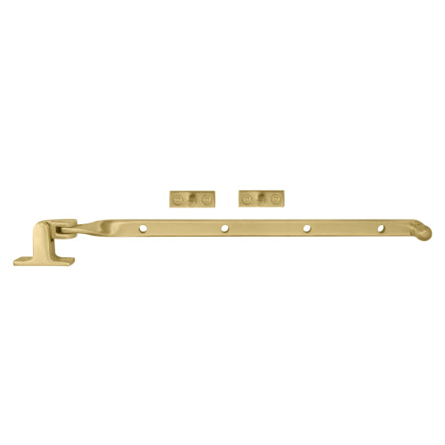 Fanlight Stay 300mm in Matt Satin Brass