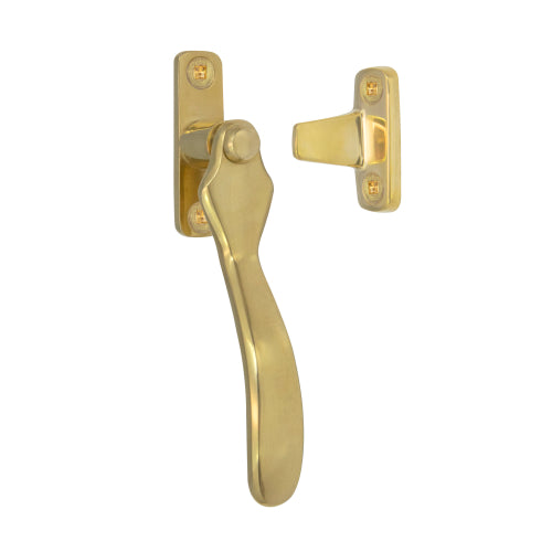 Traditional Wedge Fastener in Polished Brass Unlacquered